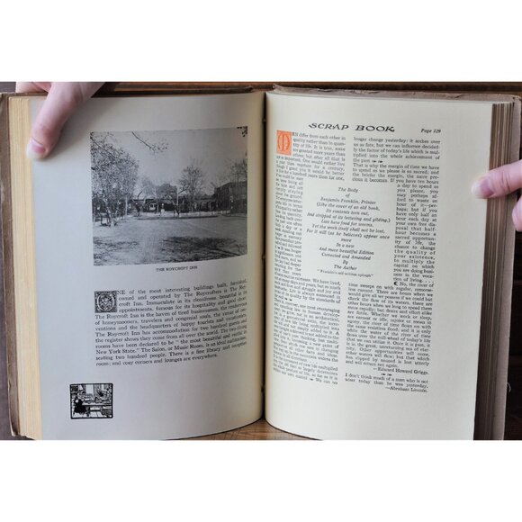 Antique Book "Elbert Hubbard's Scrap Book" by The Roycrofters 1923 1st Edition - Picture 6 of 7